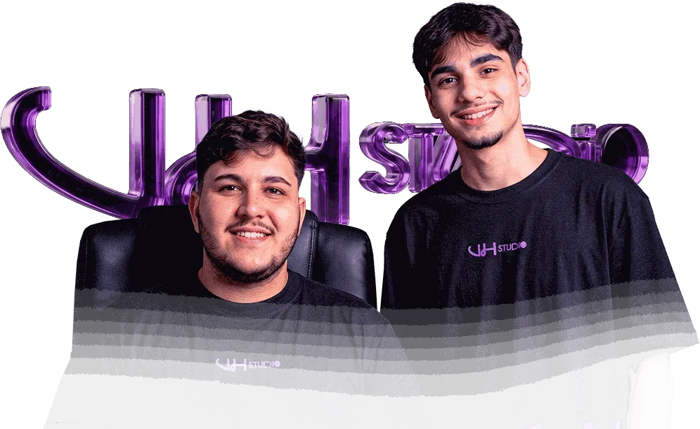Arthur Vaz e Hissam Hayek, fundadores da VH Studio