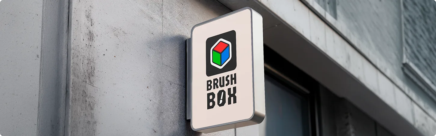 Aplicação da identidade visual da Brush Box