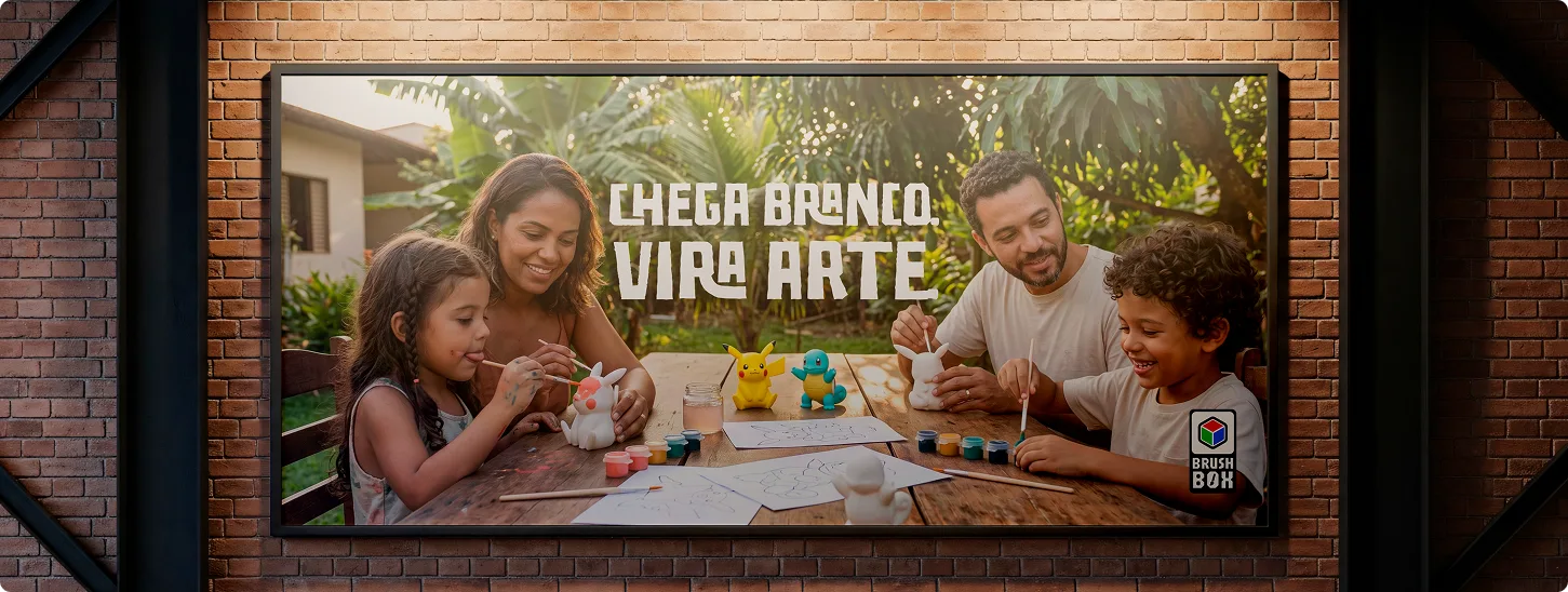 Identidade visual criada para a Brush Box