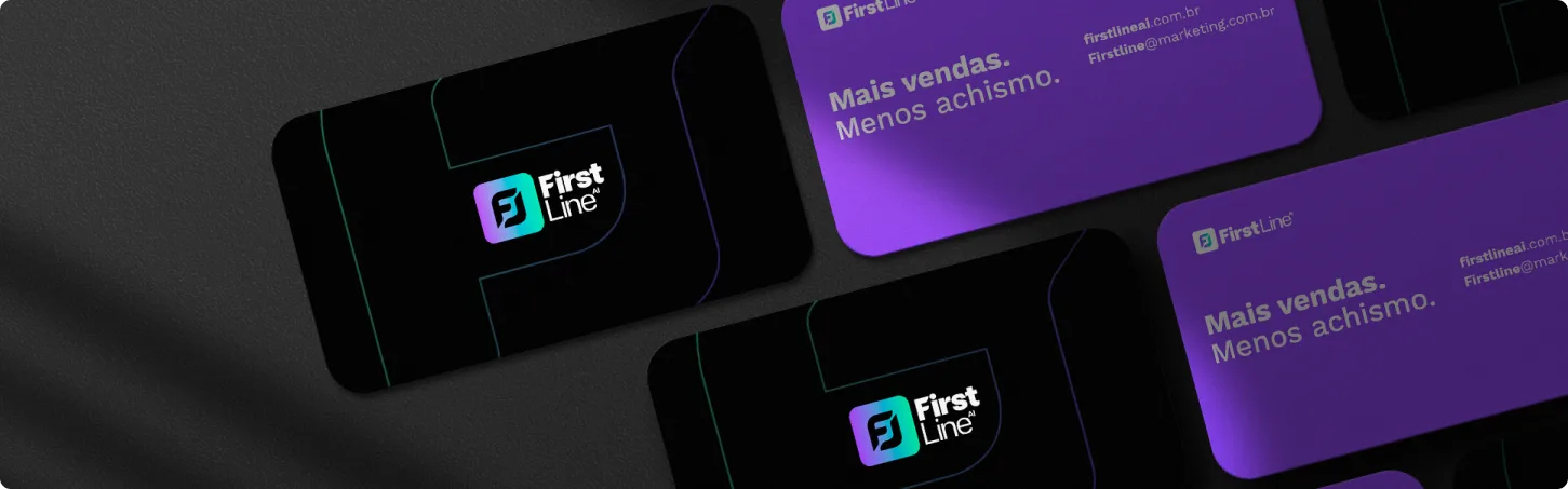 Aplicação da identidade visual da FirstLine
