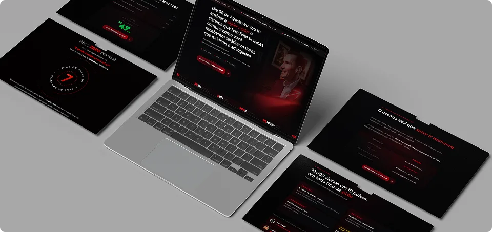 Versão desktop da landing page da Imersão SMY