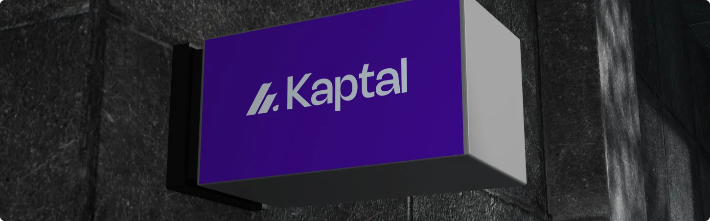 Aplicação da identidade visual da Kaptal