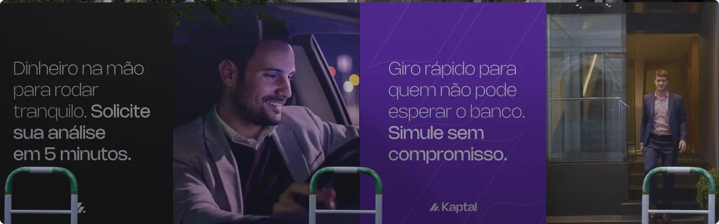 Aplicação da identidade visual da Kaptal