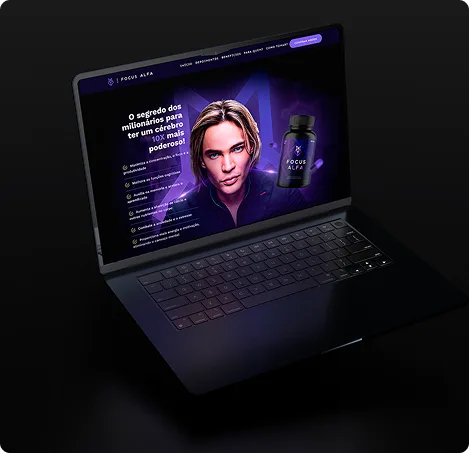 Detalhe da landing page do Thiago Finch