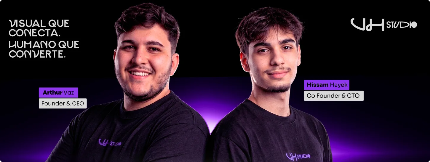 Identidade visual da própria VH Studio
